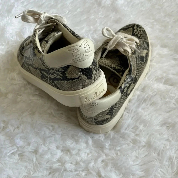 Sam Edelman | Ethyl | Snake Print Sneakers - Picture 5 of 7
